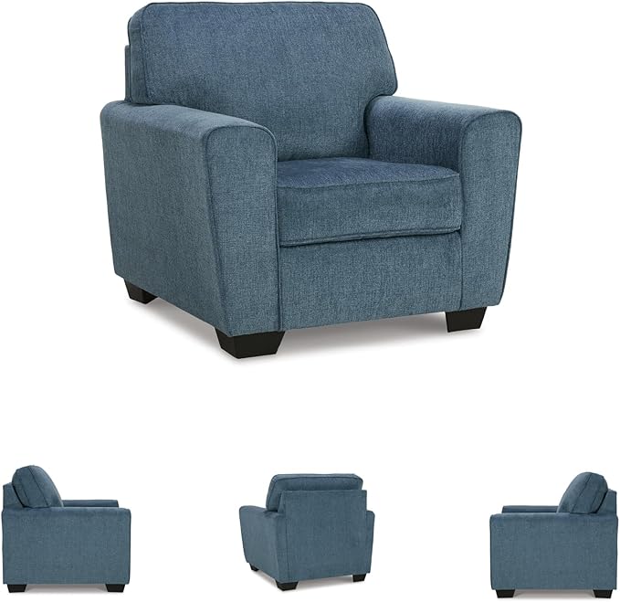 Signature Design by Ashley Cashton Modern Upholstered Chair Blue
