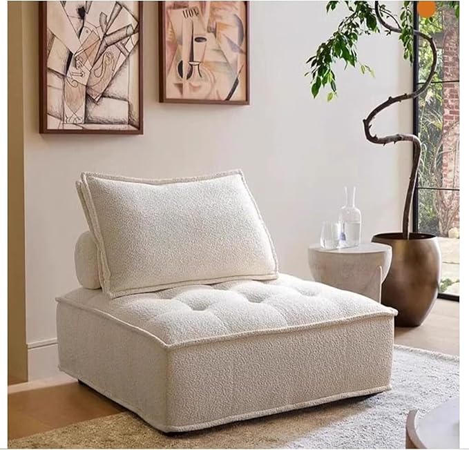 Modular Sectional SofaSectional Modular Sofa Modern Armless Single Square SofaModular Sectional SofaSponge Sectional Sofa Couch for Living Room Modular Sofa Couch(85x85cm)