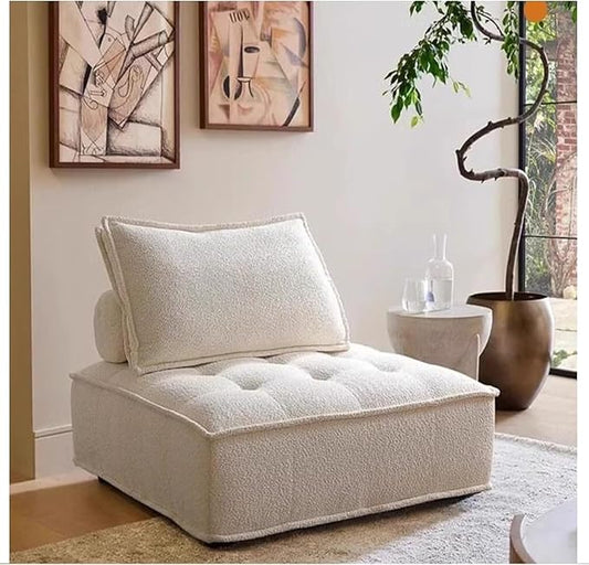 Modular Sectional SofaSectional Modular Sofa Modern Armless Single Square SofaModular Sectional SofaSponge Sectional Sofa Couch for Living Room Modular Sofa Couch(85x85cm)