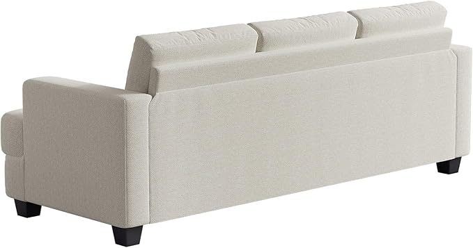 Fadware Sofa Couch 3 Seater Sofa with Suppleness Armrests Fabric Deep Seat Sofa with Upholstered Cushion&amp Backrests Modern Comfy Couch for Living Room Apartment
