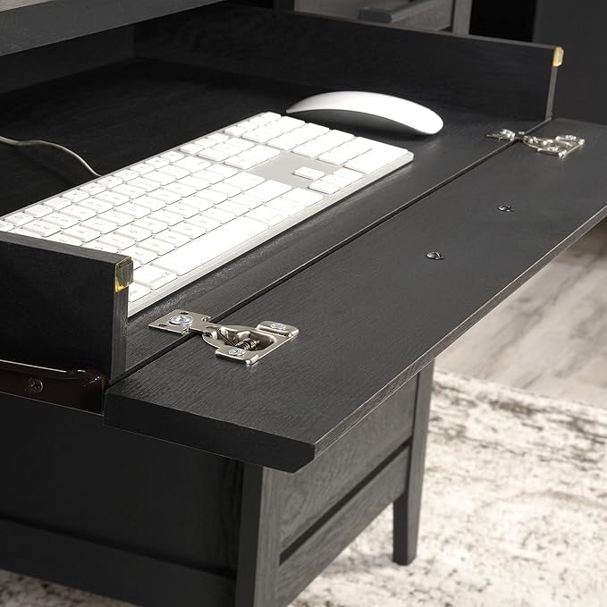 Sauder® Summit Station 66W Executive Computer Desk Raven Oak