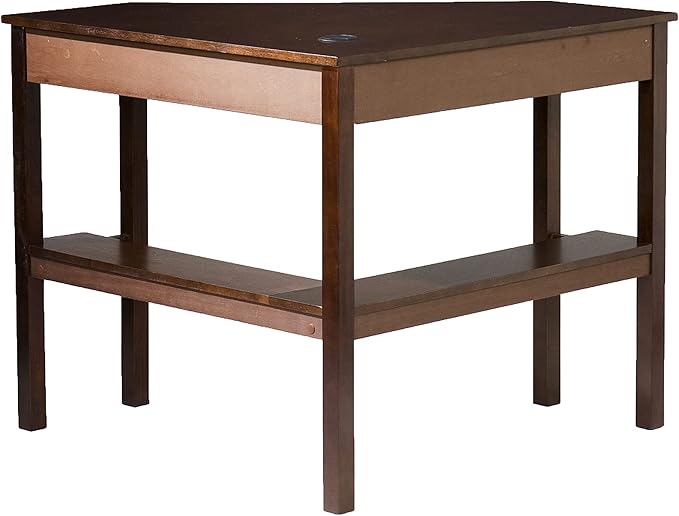 SEI Furniture Wardboro Corner Computer Desk Espresso