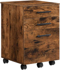 Filing Cabinet 3-Drawer Filing Cabinet Mobile Pedestal On 5 Wheels Cabinet with Hanging Filing Drawers for Home Office File Storage CabinetsBOne Size