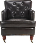 Safavieh Hudson Collection Mario Brown Leather Club Chair
