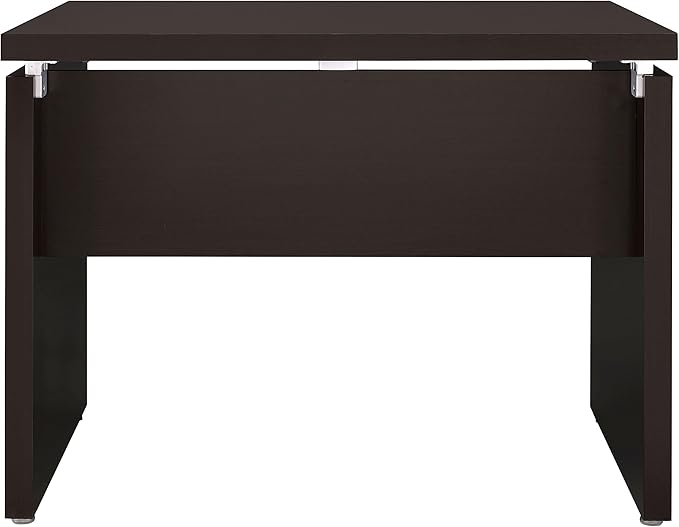 Coaster Home Furnishings - Skylar - Engineered Wood - 83-Inch L-Shaped Computer Desk with Keyboard Tray Slide-Out Tray and Metal Extension Glide - Home Office - Cappuccino - 800891L