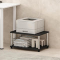 Furinno Turn-N-Tube Printer Stand with Storage 2-Tier Printer Table Under Desk Printer Stand for CPU Office Supplies Home Office Americano
