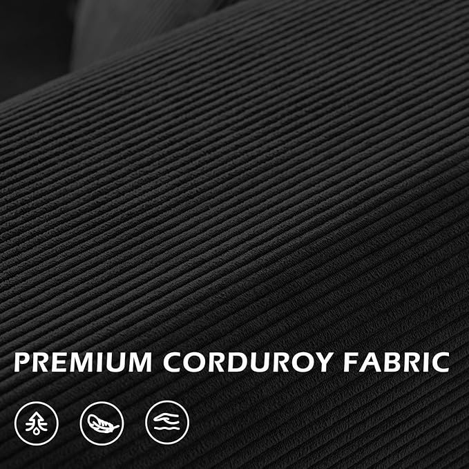 4-in-1 Folding Convertible Floor Sofa Bed 78 Oversized Compression Sofa No Assembly Required King Futon Lazy Couch Corduroy Loveseat Sleeper with Pull Out Bed Modular Futon Couch