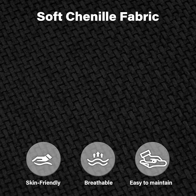 OUYESSIR 114 U Shape Sectional Cloud Couch with OttomanFluffy Sectional Couches for Living Room4 Seater Modular Sectionals SofaComfy Cloud Sofas &amp Couches with 4 PillowsLight Black