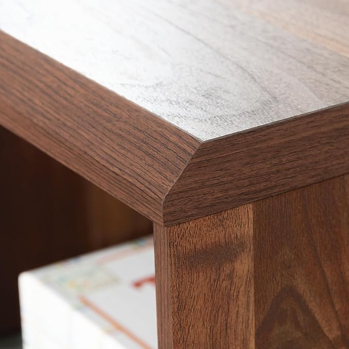 Sauder Willow Place L-Shaped Home Office Desk Grand Walnut Finish
