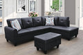 Bendigo Right Facing Sectional Sofa with Ottoman