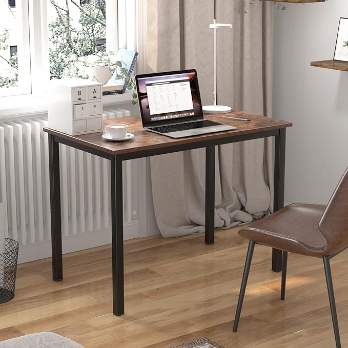 Need Small Computer Desk - 39 3/8 Inches Heavy Duty Writing Desks Simple Laptop Corner Table for Home OfficeDormitory AC3FB10060