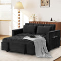 ANJ 3 in 1 Convertible Sofa Bed Pull Out Futon Loveseat Sleeper Sofa Couch with Adjustable Backrest Storage Pockets 2 Pillows for Living Room Bedroom