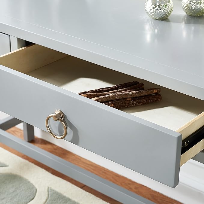 SAFAVIEH Home Collection Esther Grey 2-Drawer Desk