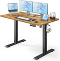 Marsail Electric Standing Desk Adjustable Height Stand up Desk 48 x 24 Inches Sit Stand Home Office Desk Computer Desk Rustic Brown