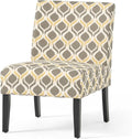 Christopher Knight Home Kassi Fabric Dining Chair Yellow / Gray