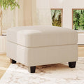Belffin Corduroy Ottoman Modular Sectional Couch Module Parts Convertible Modern Sectional Sofa Couch Beige
