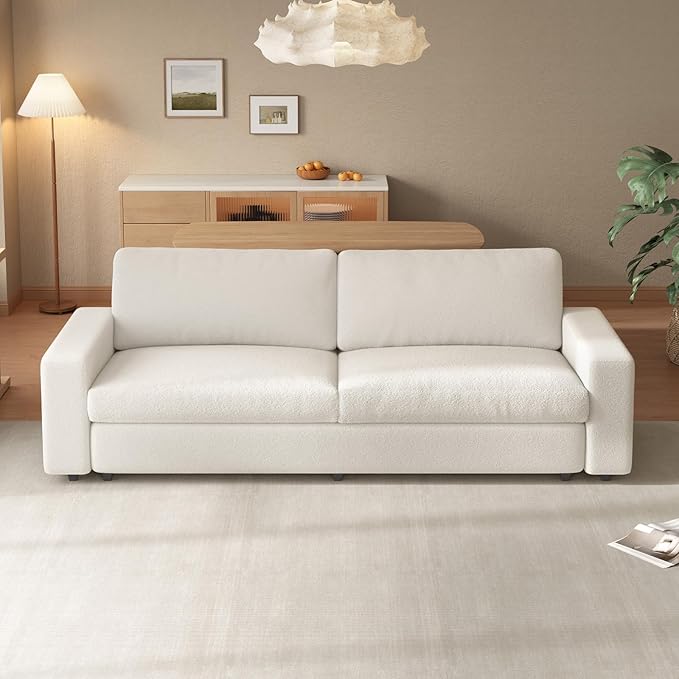 Large Loveseat Sofa83.46 Comfy 2 Seater Sofa with Deep Seat Thickened Cushion &amp Armsrest Durable Modern Home Sofa for Living Room