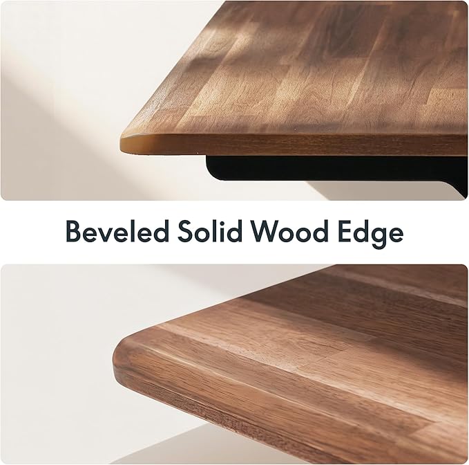 FLEXISPOT Acacia Solid Wood 72x30 Butcher Block Desktop – Thick Beveled Edge Tabletop for Standing Desk Kitchen Island Dining Table &amp DIY Projects Brown