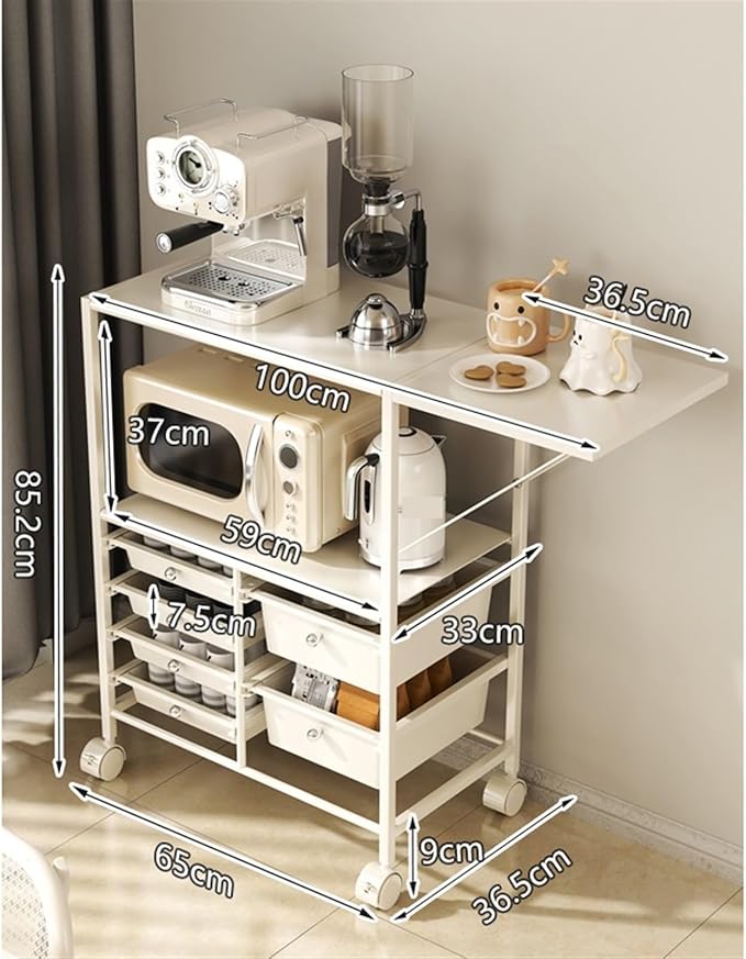 File Cabinet File Storage Cabinet Kitchen Microwave Shelving Coffee Maker Stand Trolley