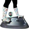 The Standing Desk Mat - Topo by Ergodriven | Premium Not-Flat Anti-Fatigue Standing Desk Mat with Calculated Terrain | Ultra-Thick Deluxe Comfort Foam Durable PVC-Free | Accessories | Obsidian Black