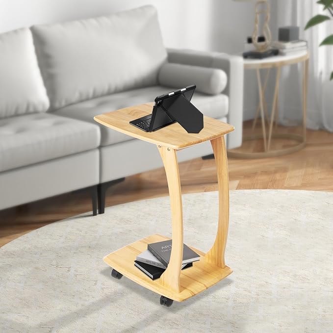 Mobile Office Computer Desk Home Improvement Building Materials/Commercial Office Furniture 46x35x63cm- Wood Color