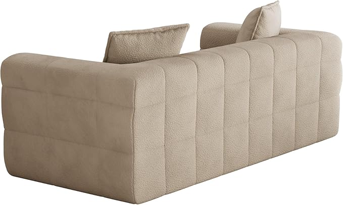 68.7 Loveseat Boneless CouchComfy Cloud Sectional Sofa with Deep SeatModern Upholstered Chenille Love Seat Sofa Small Couches for Living Room No Assembly Required Tufted Sofas Light Brown