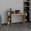 43 Wide Four Shelves Writting Desk Home Office Living Room Gamer Desk Natural Oak HJ322