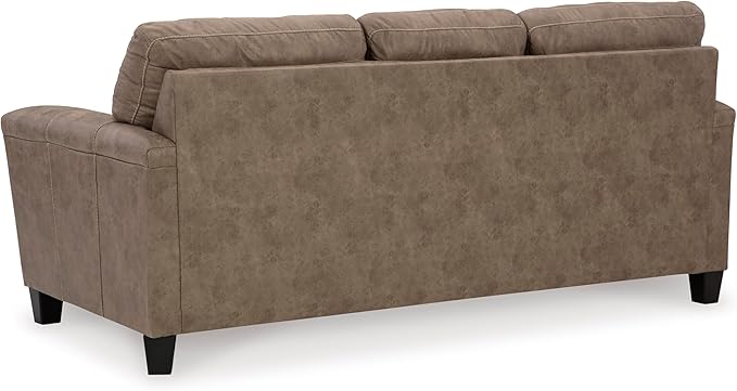 Signature Design by Ashley Navi Modern Sofa with Removable Cushions Dark Brown