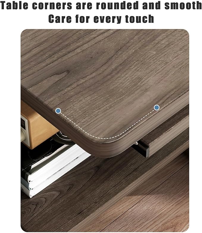 Small Computer Deskthree-layer computer desk with keyboard tray and host tray modern style compact computer desk suitable for home office small apartment and other scenes(Brown31.5in*15.7in*28.7i