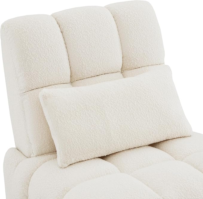 Watson &amp Whitely Oversized Power Recliner Chair for Adults Swivel Rocker Recliner Chair with Lumbar Support Ultra-Comfy Glider Recliner for Living Room Theater Seating Single Sofa Cream