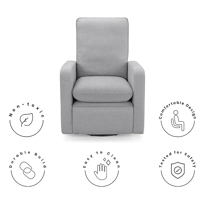 GAP babyGap Cloud Recliner with LiveSmart Evolve - Sustainable Performance Fabric Grey