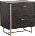 Lateral File 2 Drawer Small File Cabinet with Lock Under Desk Storage Cabinet Organizer Engineered Wood Filing Cabinets for Home OfficeAssembly RequiredBlack