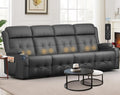 Recliner Sofa Massage Reclining Sofa 4 Seater Sets Heavy Weight Capacity RV Loveseat Clearance with Storage Cup Holders Wall Hugger Couches for Living Room