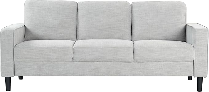 SAFAVIEH Couture Furniture Collection Felicianya Modern Light Grey 3-Seater Sofa