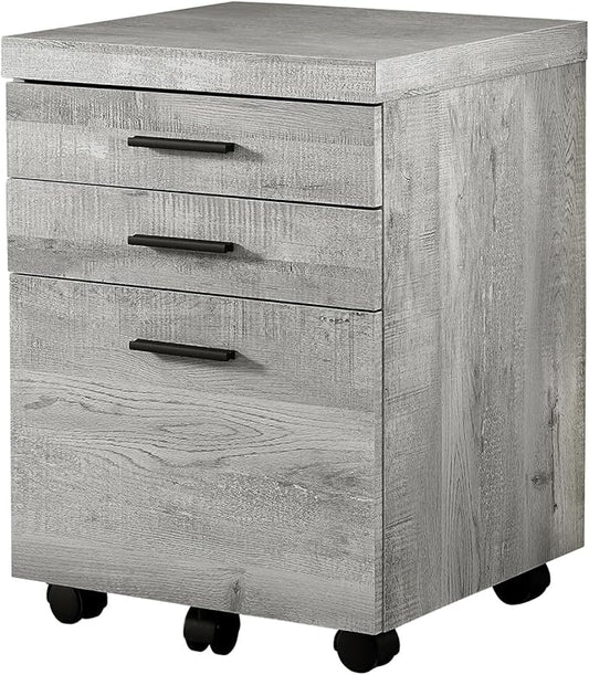 File Cabinet Rolling Mobile Storage Drawers Printer Stand Office Work Grey Laminate Contemporary Modern