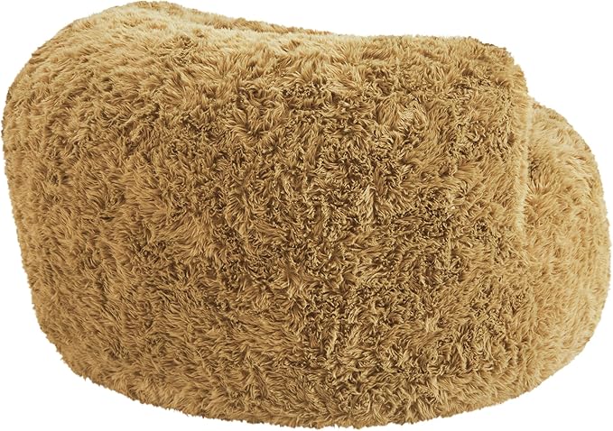 CHITA Compact Expandable Lounge Chair with Pillow Ideal for Living Room Golden Glow