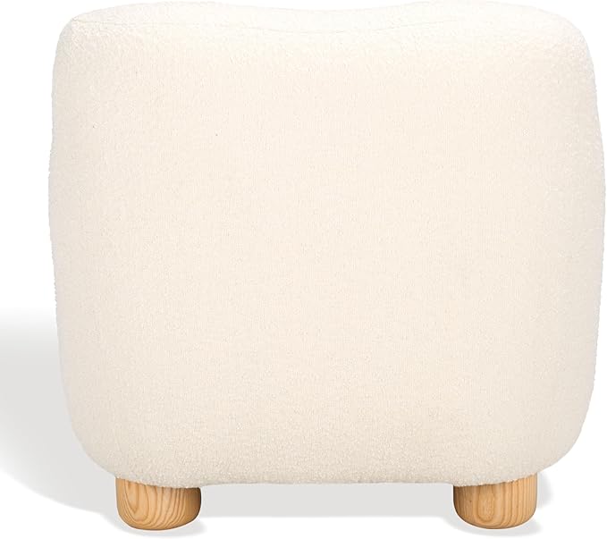 SAFAVIEH Couture Collection Dyanna Ivory/Natural Boucle Accent Chair