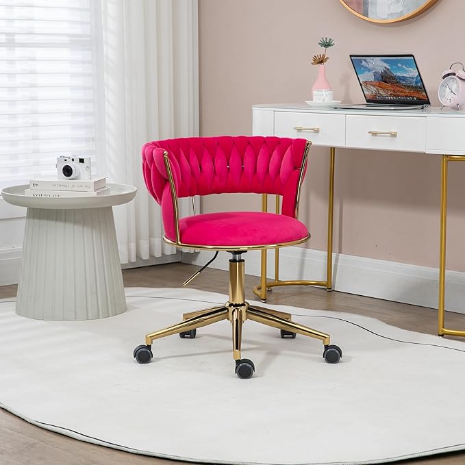 Chair Vanity Chair Modern Adjustable Home Computer Executive Chair Swivel Task Chair for Small Space Living Room Make up Studying
