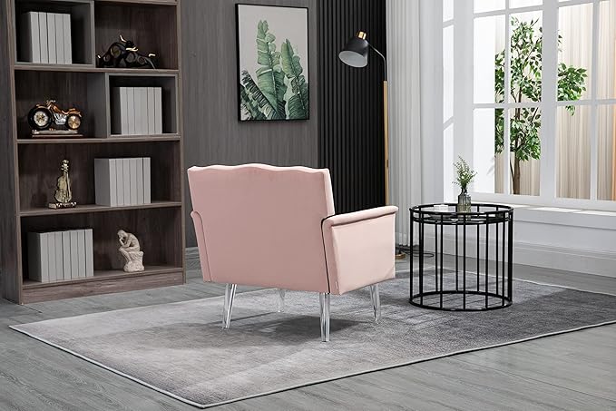 Accent ChairLiving Room Chair Leisure Single Sofa with Acrylic feet