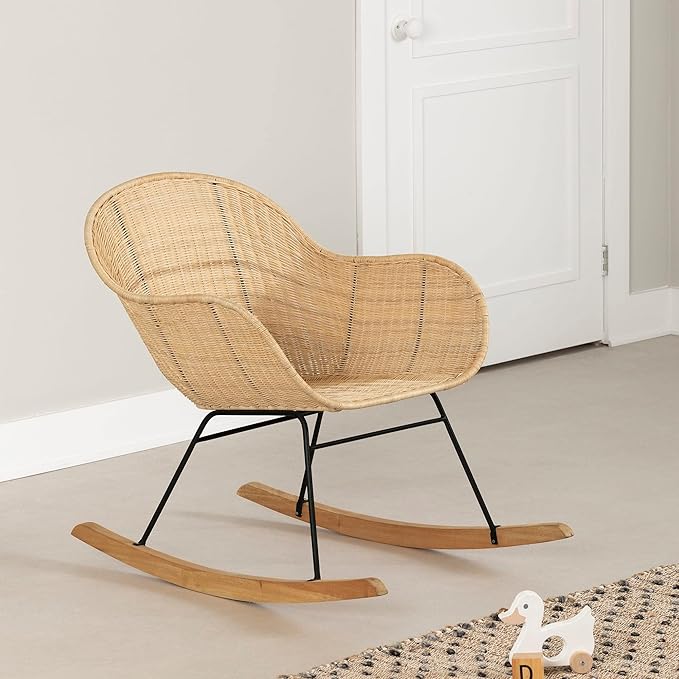 South Shore Balka Rocking Chair Rattan Bohemian Harmony