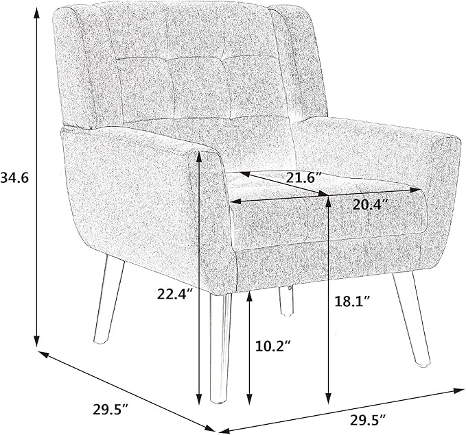 Modern Velvet Accent Chair/Living Room Chair/Arm Chair/Lounge Chair with Solid Wood LegsSuitable for Clubs Living Rooms Offices Balconies (Teal)