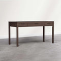 SIMPLIHOME Hollander Desk - 60 Inch Wide Solid Wood Writing Desk in Dark Brown Walnut Contemporary Home Office Computer Table for Workspace or Study with 2 Drawers and Flip-Down Keyboard Tray