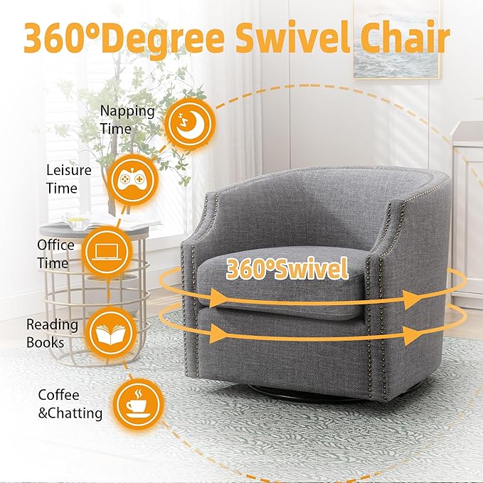 360° Degree Swivel Chair Living Room Chair