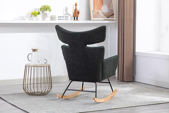 Fish Tail Living Room Comfortable Rocking Chair Living Room Chair