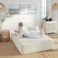 70 Chaise Lounge Chair Indoor Corduroy Upholstered Boneless Sofa Bed Couch with Armrests and 3 Pillows Cloud Sleeper Sofa Chair Couches for Living Room Bedroom No Assembly Required (Beige-70)