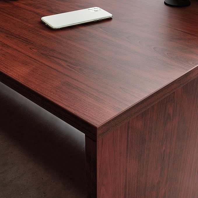 OfficeWorks by Sauder Affirm 60'' Desk Shell L: 59.06'' x W: 29.53'' x H: 29.29'' Classic Cherry