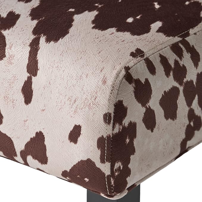 Christopher Knight Home Kassi Fabric Accent Chairs 2-Pcs Set Milk Cow