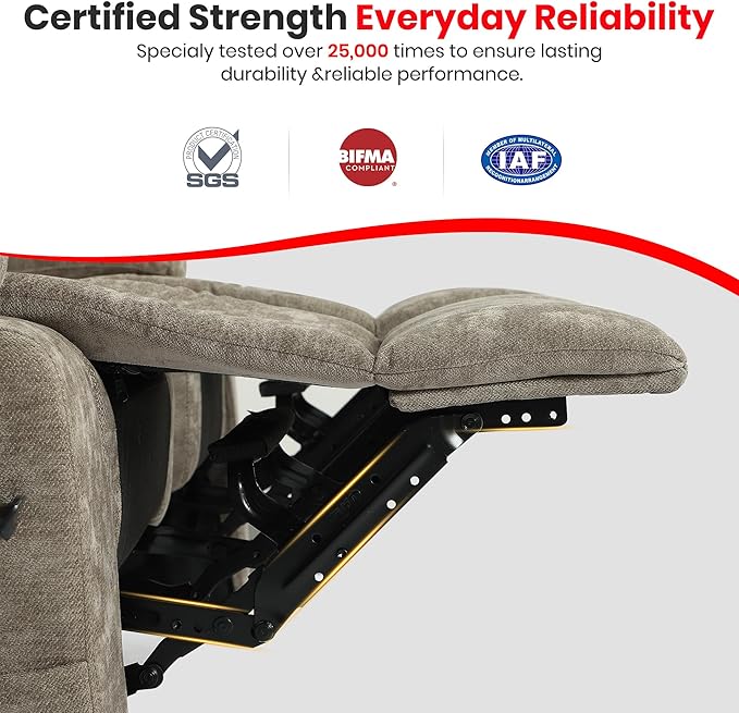 Chenille Fabric Manual Recliner Loveseat Sofa with Hidden Drawer Flip Console USB/Type-C Ports Phone Holder &amp Cup Holders Space-Saving Wall Hugger Couch for Small Spaces Apartments RVs Brow