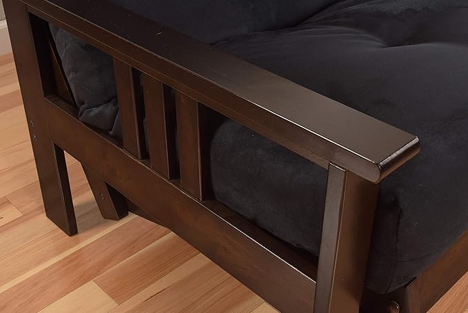 Kodiak Furniture Monterey Queen-size Futon Frame Storage Drawers Espresso Finish