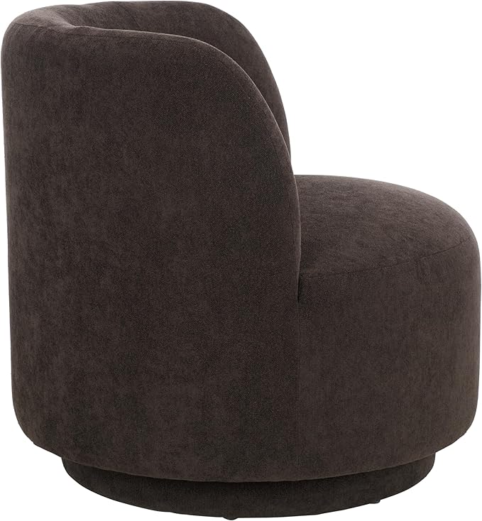 SAFAVIEH Home Collection Hayls Brown Linen Swivel Accent Chair (Fully Assembled)